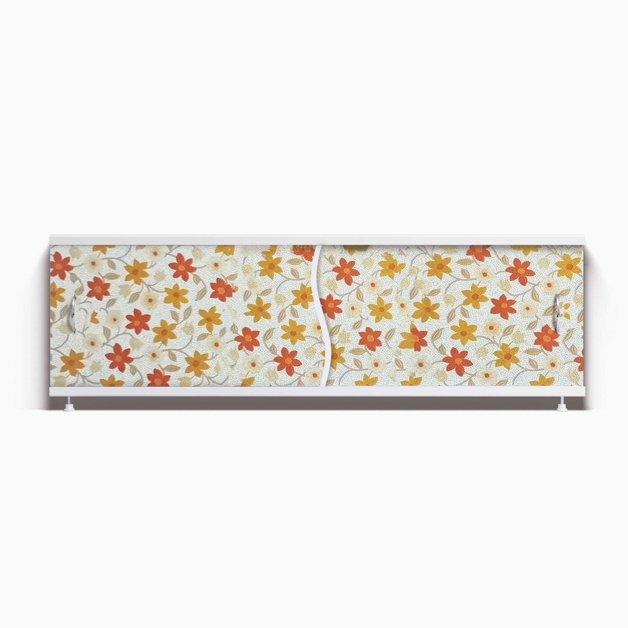 Экран под ванну Премьер 150 цветочная мозаика